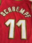 NBA 11 Schrempf Supersonics 1997-98 M&N Maillot Rouge